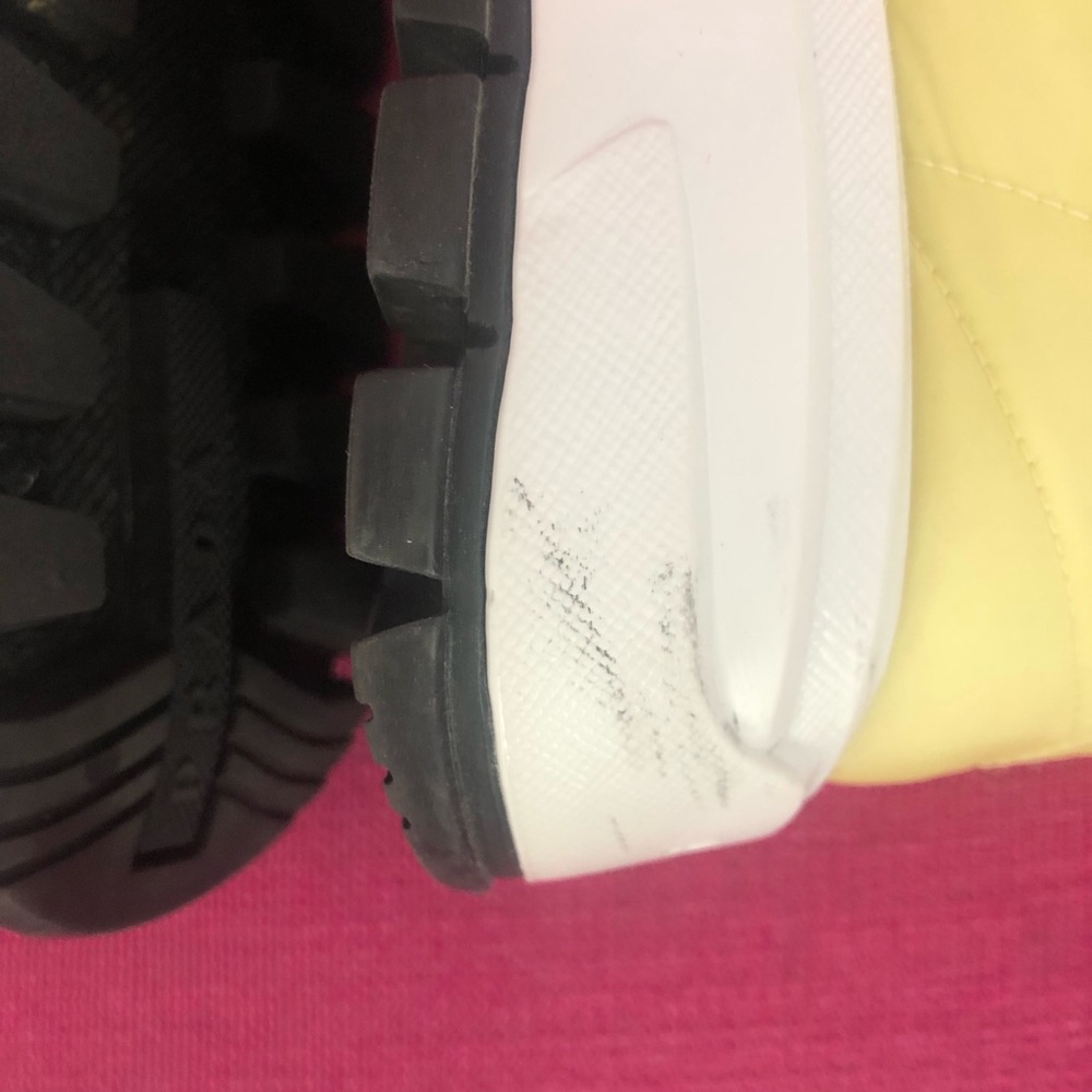 Prada Yellow Nylon Quilted Sneakers Size 36 - Picture 5 of 10